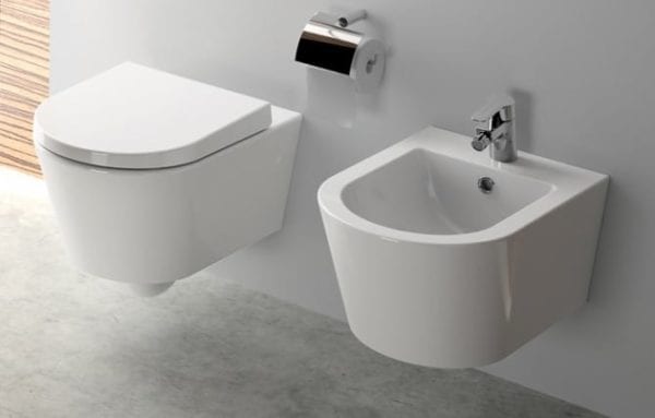 SanIndusa WC suspendu design et bidet