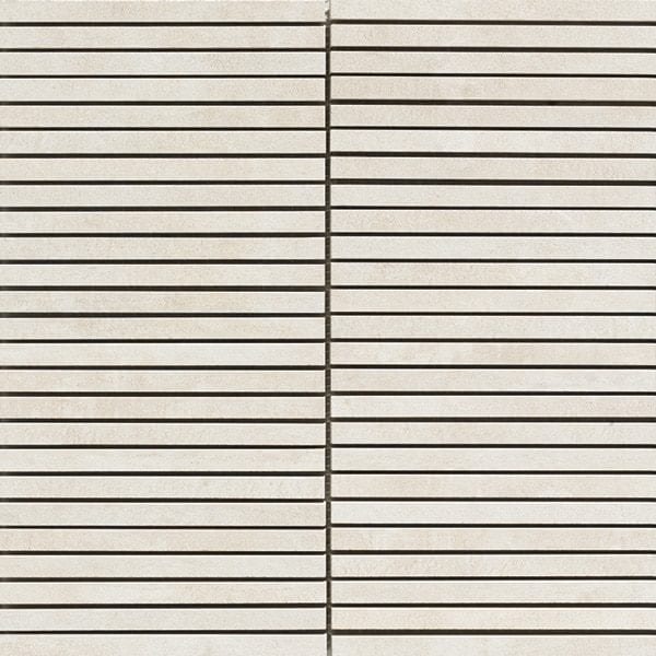 Carrelage imitation ciment Unicom Starker ICON - stripes BONE WHITE