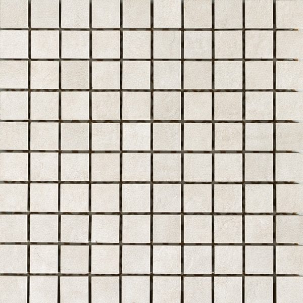 Carrelage imitation ciment Unicom Starker ICON - mosaique BONE WHITE