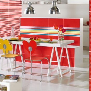 Carrelage original Agatha Ruiz de la Prada Lineas 1 multicolore - Cuisine