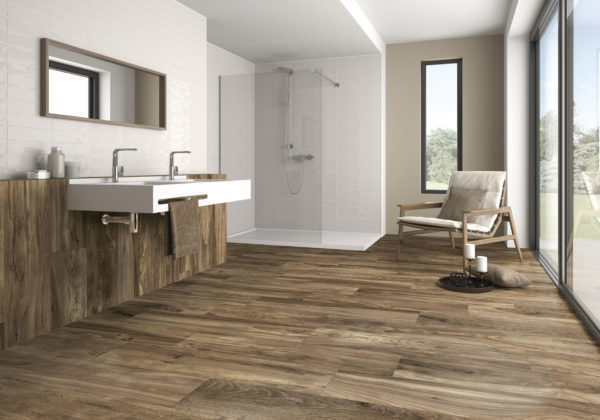 Carrelage imitation parquet foncé - ITT BELLVER Oak