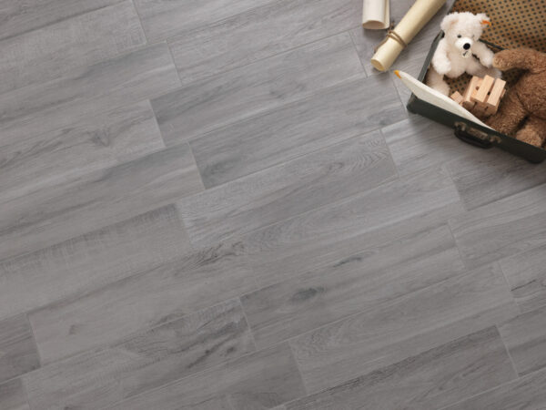 Carrelage imitation parquet bois gris - Paul NORWAY couleur GREY - Carrelage italien haut de gamme