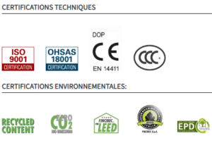 Certifications techniques du carrelage effet parquet bois Century Cottage