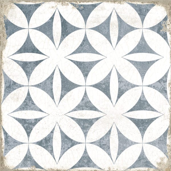 Carrelage espagnol imitation carreaux de ciment - Nanda GRAFTON 20x20cm - Abbey Blue