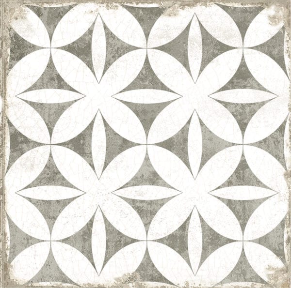 Carrelage espagnol imitation carreaux de ciment - Nanda GRAFTON 20x20cm - Abbey Taupe