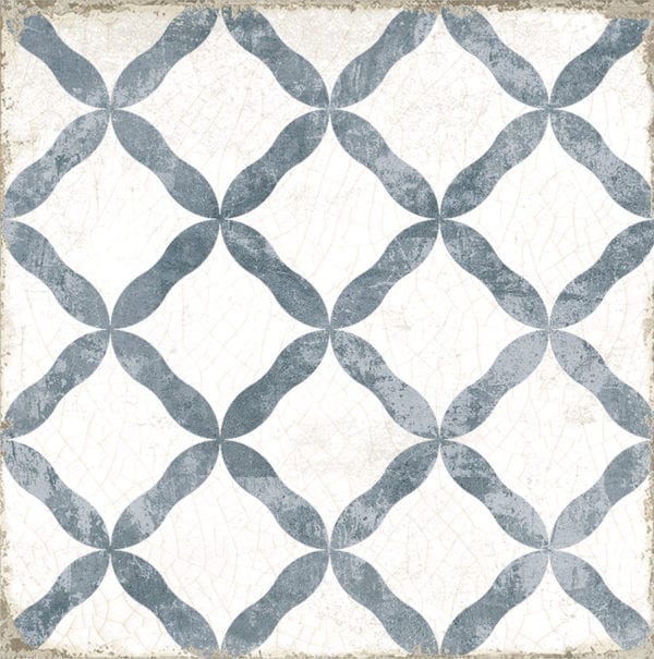 Carrelage espagnol imitation carreaux de ciment - Nanda GRAFTON 20x20cm - DORSET BLUE