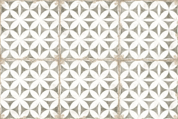 Carrelage espagnol imitation carreaux de ciment - Nanda GRAFTON 20x20cm - Abbey Taupe