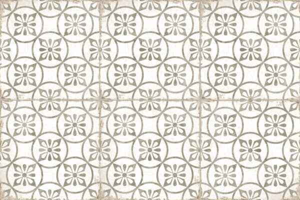 Carrelage espagnol imitation carreaux de ciment - Nanda GRAFTON 20x20cm - CAPEL TAUPE