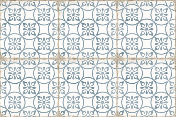 Carrelage espagnol imitation carreaux de ciment - Nanda GRAFTON 20x20cm - CAPEL BLUE