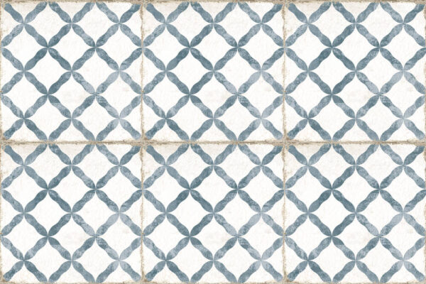 Carrelage espagnol imitation carreaux de ciment - Nanda GRAFTON 20x20cm - DORSET BLUE