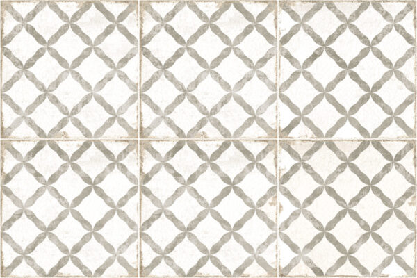 Carrelage espagnol imitation carreaux de ciment - Nanda GRAFTON 20x20cm - DORSET TAUPE