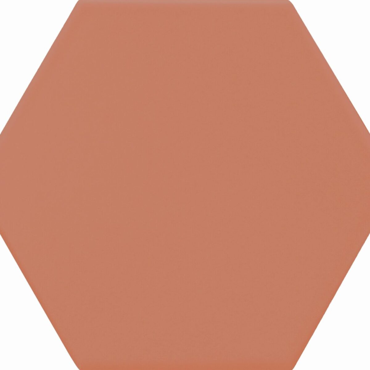 Tomettes hexagonales carrelage Diffusion Céramique DOLCE VITA - uni TERRACOTTA