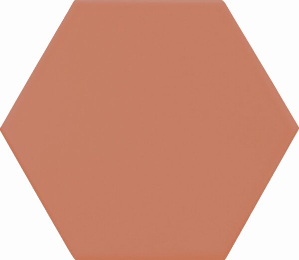 Tomettes hexagonales carrelage Diffusion Céramique DOLCE VITA - uni TERRACOTTA