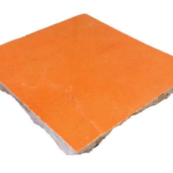 Zellige marocain orange Diffusion Céramique - carrelage artisanal - Couleur ORANGE POP