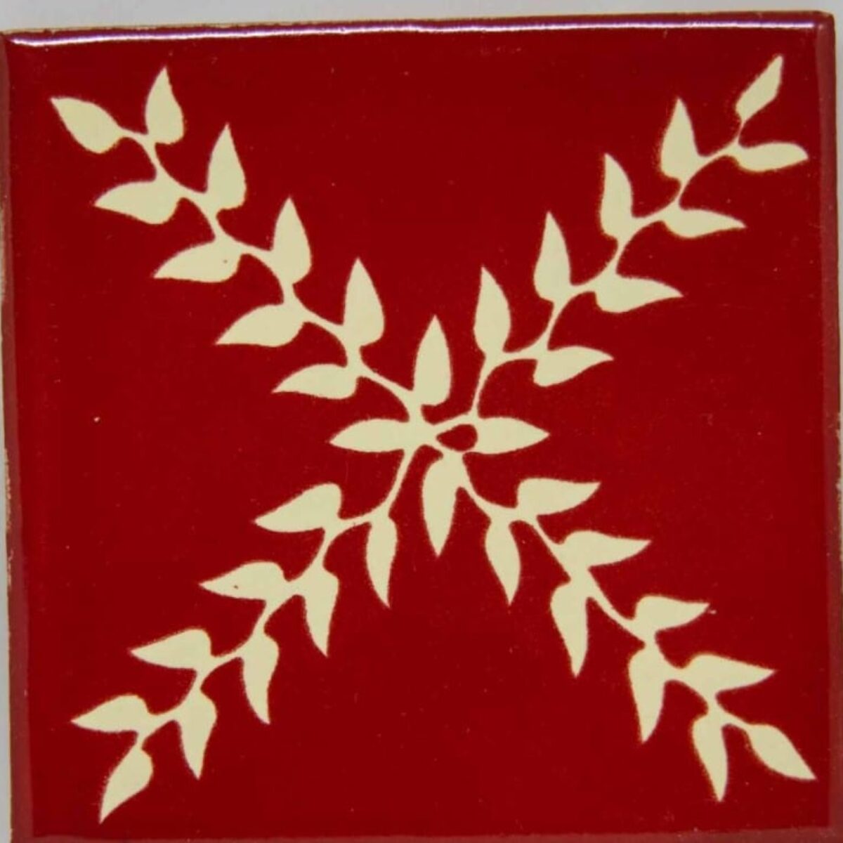 Carrelage mexicain Colibri Azulejos - ARBOR BLANC / ROUGE