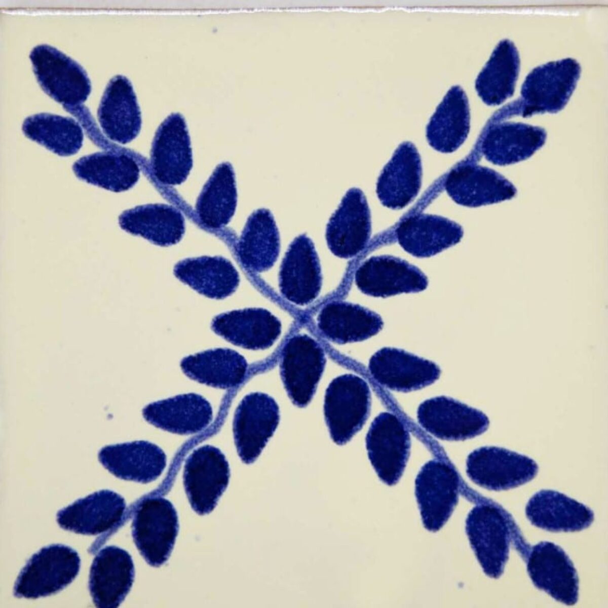 Carrelage mexicain Colibri Azulejos - ARBOR BLEU / BLANC