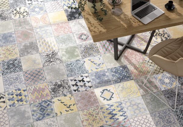 Carrelage imitation carreaux de ciment - Codicer PERSEO MIX Patchwork