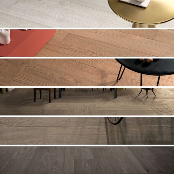 Carrelage imitation parquet pour extérieur et intérieur - Gardenia JUST-CODE - 6 couleurs