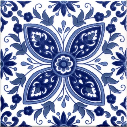 Carrelage oriental Dorémail TRADITION - motifs ZINA BLEU