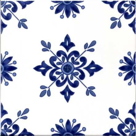 Carrelage oriental Dorémail TRADITION - motifs ZINA BLEU ALLEGE