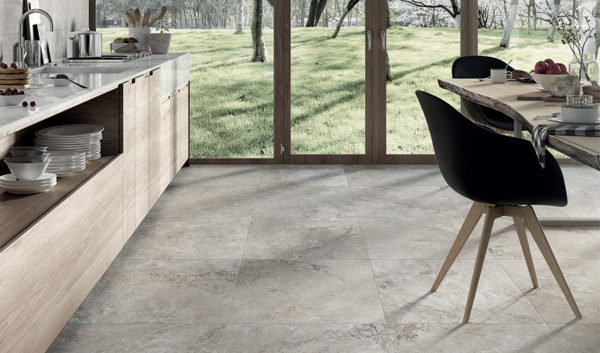 Carrelage imitation pierre Ascot STONE VALLEY - sol cuisine CENERE 60x60cm