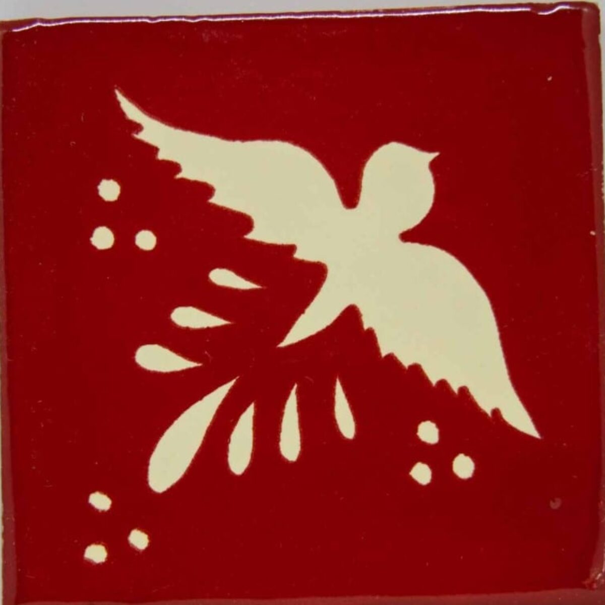 Carrelage mexicain Colibri Azulejos - FLIGHT BLANC / ROUGE