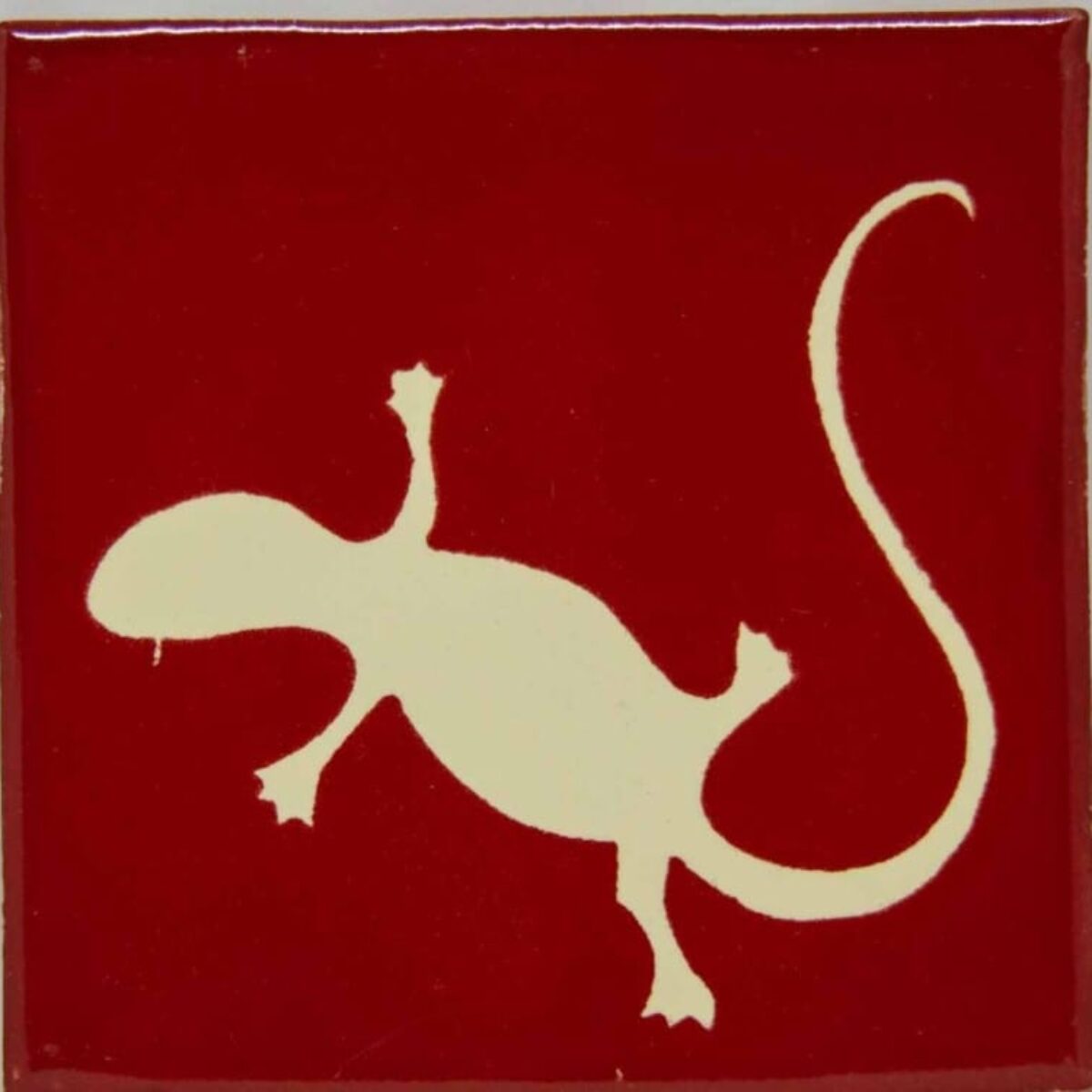 Carrelage mexicain Colibri Azulejos - IGUANA BLANC / ROUGE