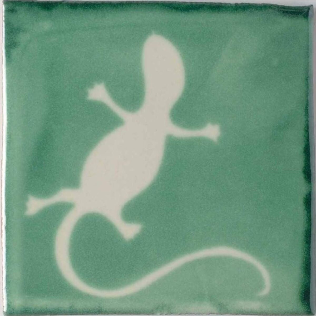 Carrelage mexicain Colibri Azulejos - IGUANA BLANC / VERT