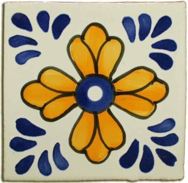 Carrelage mexicain Colibri Azulejos - SAN CRISTOBAL BLEU