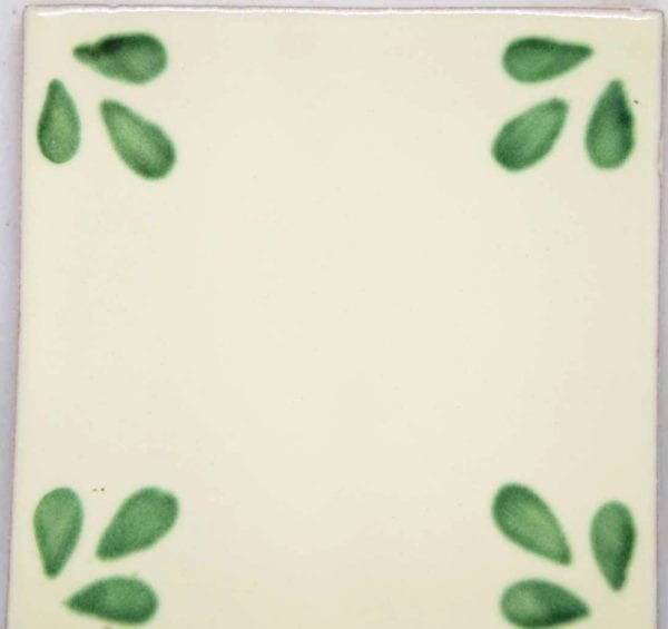 Carrelage mexicain Colibri Azulejos - SEVILLE VERT BLANC