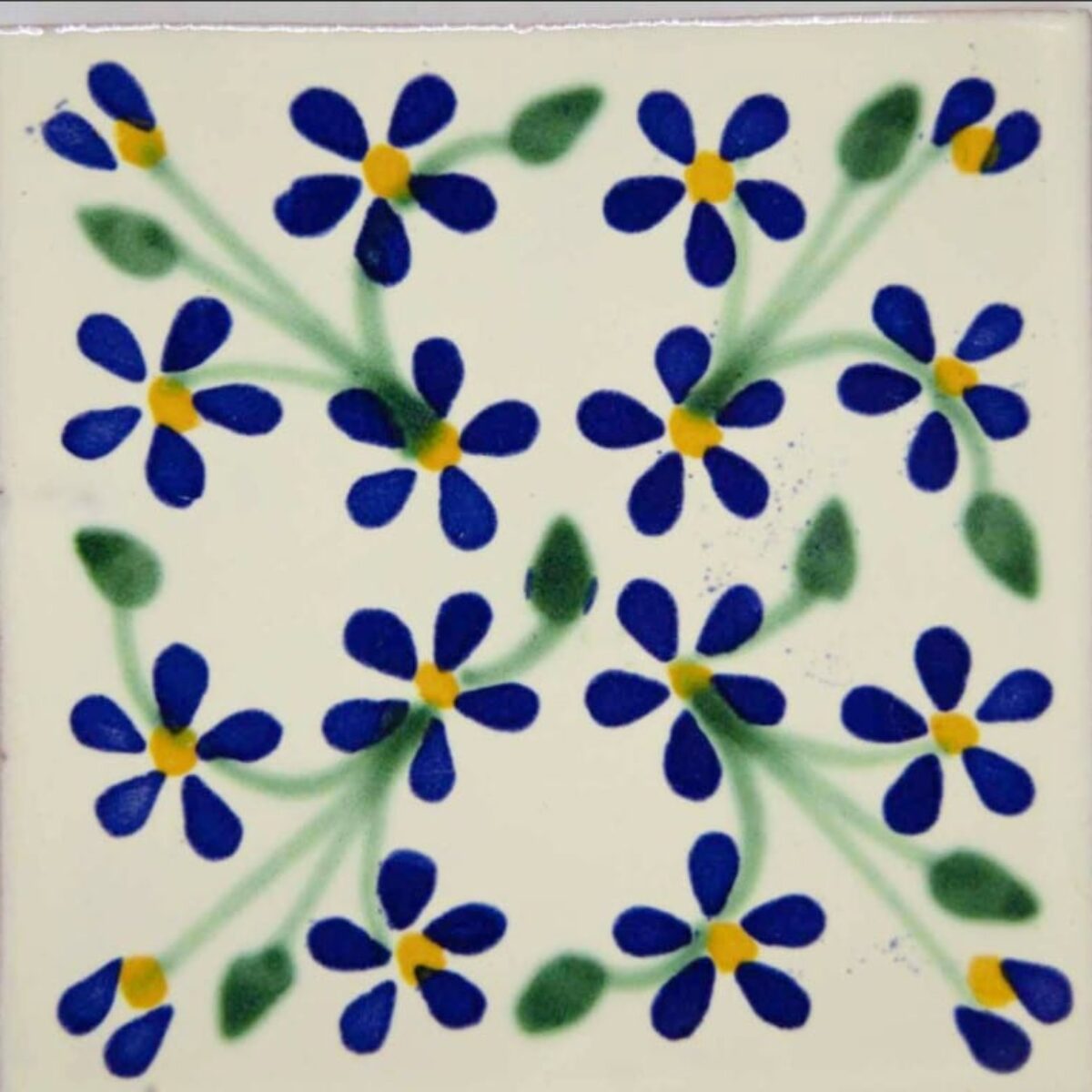 Carrelage mexicain Colibri Azulejos - VIOLETS BLEU