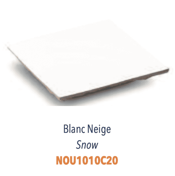 Zellige marocain Diffusion Céramique - carrelage artisanal - Couleur BLANC NEIGE