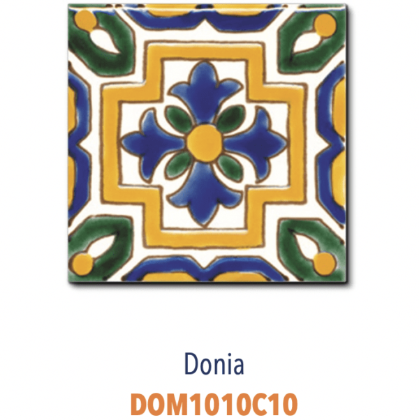 Faience de Tunisie artisanale et traditionnelle DOREMAIL Les TUNISIENS - motif DONIA