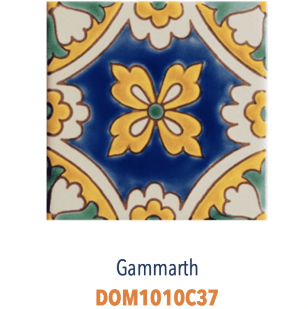 Faience de Tunisie artisanale et traditionnelle DOREMAIL Les TUNISIENS - motif GAMMARTH