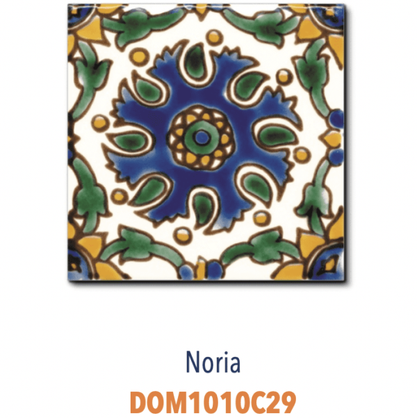 Faience de Tunisie artisanale et traditionnelle DOREMAIL Les TUNISIENS - motif NORIA