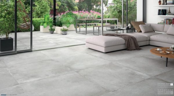 Carrelage imitation ciment Keratile STONEAGE - sol CONCRETE 100x100cm