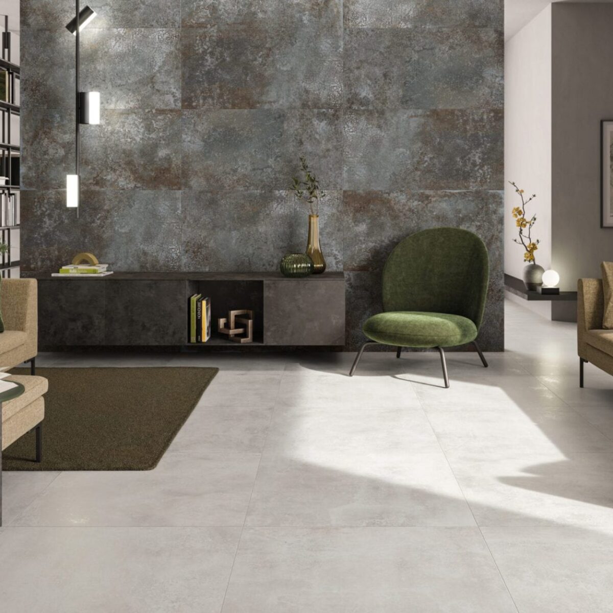 Carrelage BLEND de Century Ceramica - carreaux sol CLASS 80x80cm et mur DESIGN 60x120cm