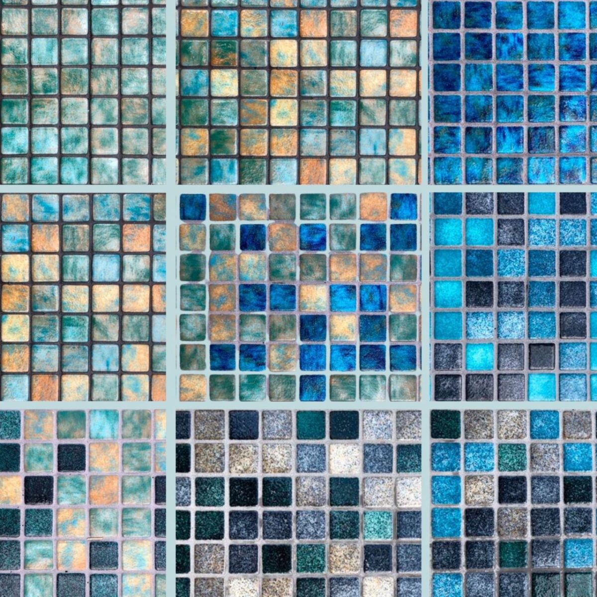 Mosaïque effet piscine Pierre de Bali - Reviglass PARADISE STONES