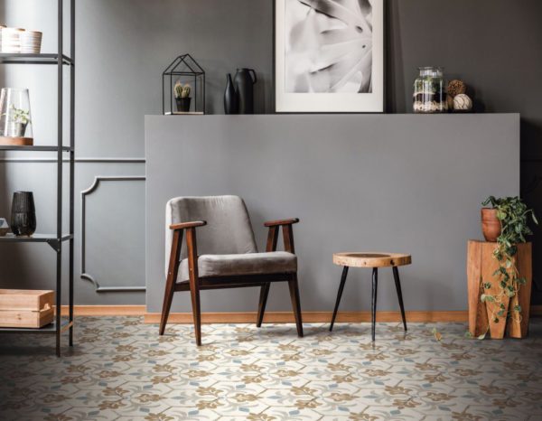 Carreau de ciment hexagonal - carrelage sol Nanda BOHEMIA motif LOLA