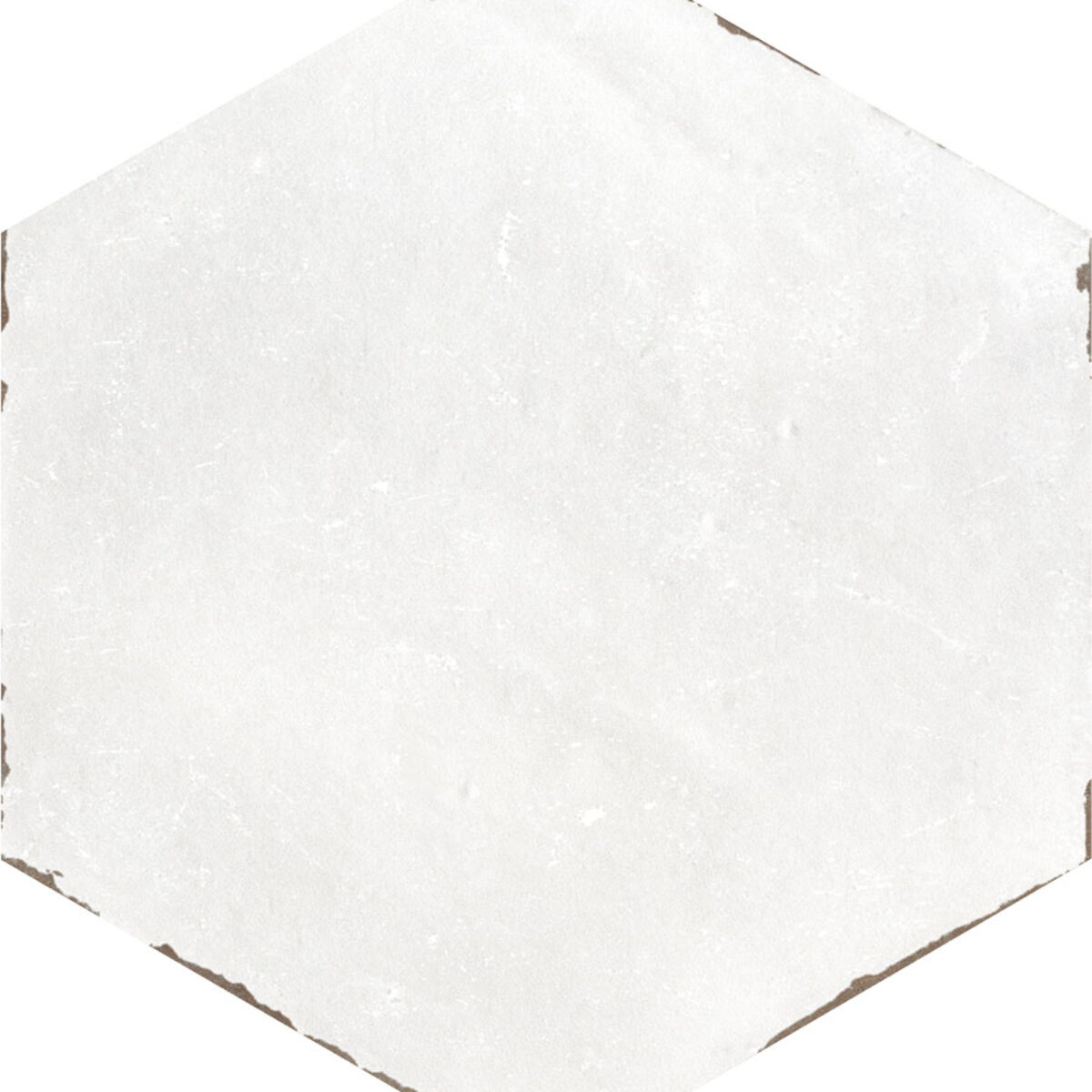 Carrelage imitation Carreau de ciment hexagonal blanc Nanda Capri - SOLARO WHITE