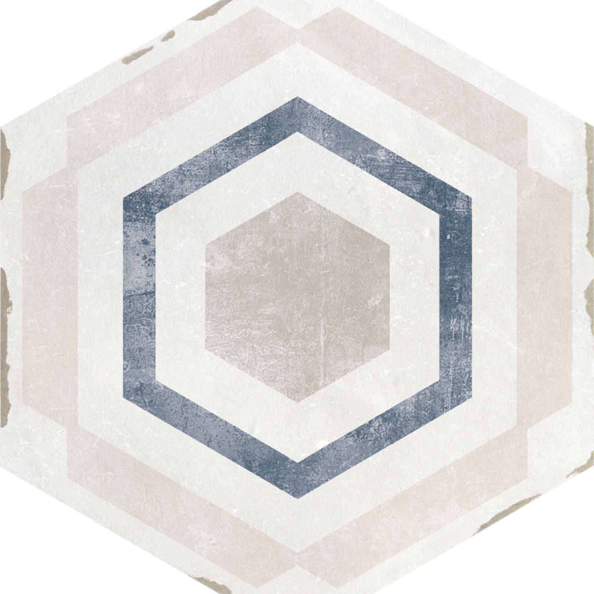 Carrelage imitation Carreau de ciment hexagonal Nanda Capri - motif THARROS