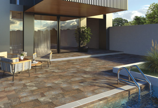 Carrelage effet piscine Pierre BALI SLATE Pasicos