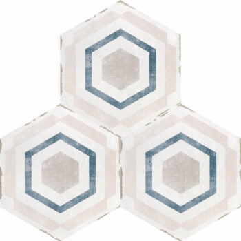 Carrelage imitation Carreau de ciment hexagonal Nanda Capri - motif THARROS