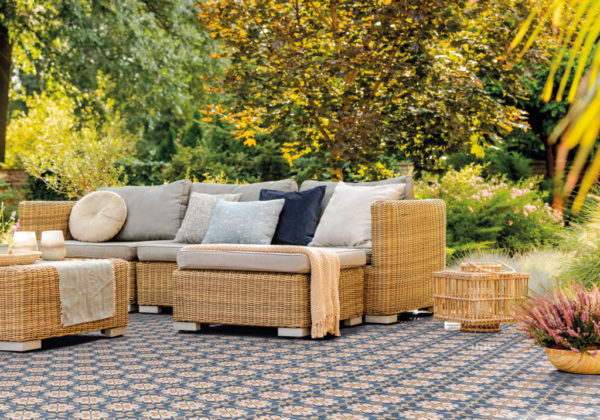 Carrelage extérieur terrasse - Collection MARLOW de Nanda Tiles - motif ELVISSA