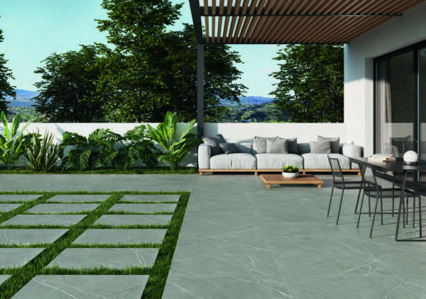 Dalle 2cm de carrelage marbre gris Keratile PORTOBELLO - 60x90cm