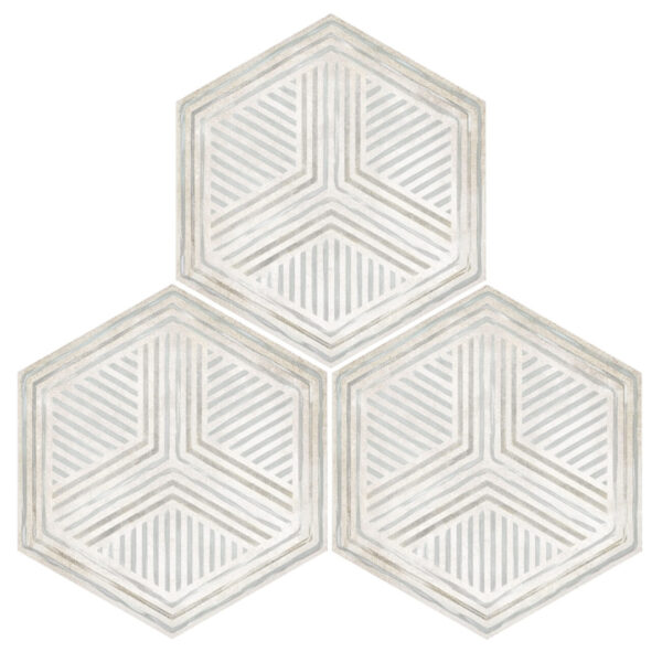 Carrelage effet carreau de ciment hexagonal Nanda HABITANIA - LUCI