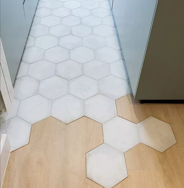 Carrelage carreau de ciment Nanda HABITANIA - sol MILY WHITE