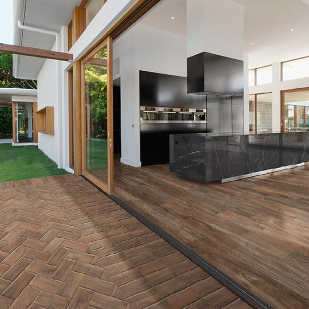 Carrelage salon imitation parquet Natucer PARK - couleur bois RETIRO