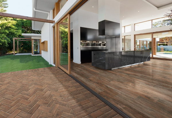 Carrelage salon imitation parquet Natucer PARK - couleur bois RETIRO