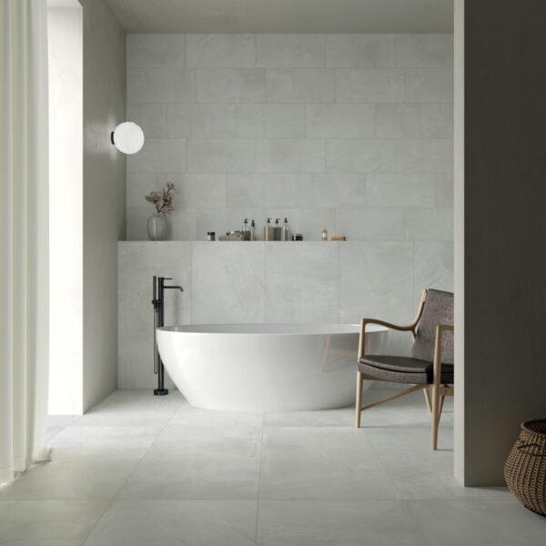 Carrelage salle de bain Dado PAINT - couleur WHITE